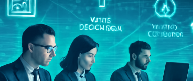 Részletes digitális festmény egy futurisztikus városról éjszaka, élénk neonfényekkel és lebegő autókkal, modern épületekkel és élethű részletekkel.