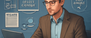 Természetes táj egy zöld mezővel, kék éggel és néhány felhővel, a napfény és enyhe szellő érzésével.