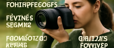 Kép egy gyönyörű naplementéről egy hegyvidéki tájban, ahol a fény narancssárga és rózsaszín árnyalatokban játszik, mögötte sötét zöld fenyőfák állnak.